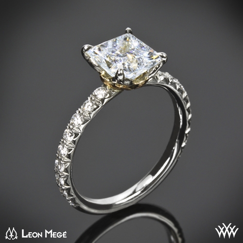 "Lotus Princess" Diamond Engagement Ring by Leon Mege